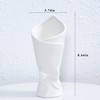 AASHDP White Bowknot Ceramic Vase, Modern Flower Vases for Home