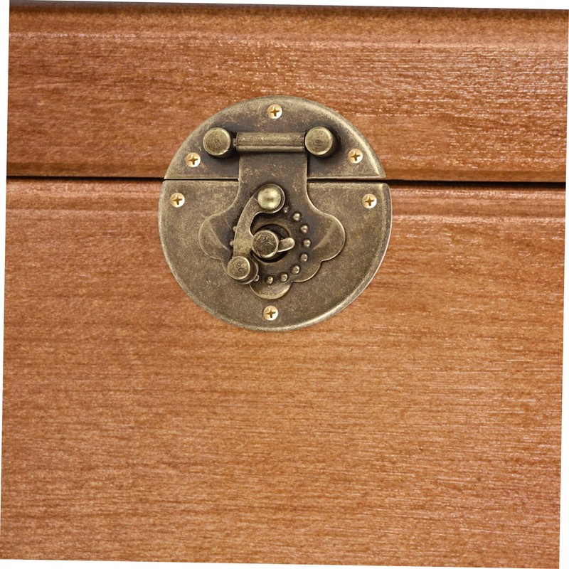 Operitacx Necklace Box Lock Bronze Box Buckle Furniture Accessory Strong