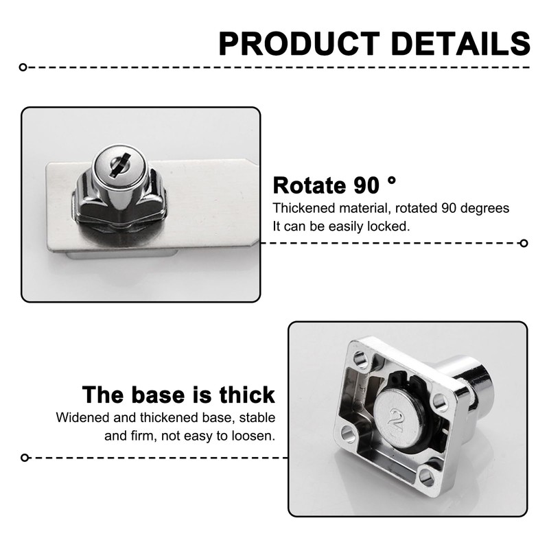 5 Inch Keyed Hasp Latch Lock, Knob Locking Hasp,Hasp Latches