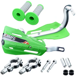 MCHMFG Universal Dirt Bike Handguard - Motorcycle Hand Guard for ATV Quard - Pit Bike Motorcross Racing Kit Green