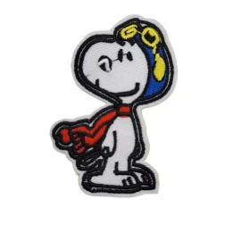 Retro Snoopy Red Baron Flying Ace Vintage Retro Iron on Patch Applique Embroidered