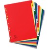 Exacompta 1512E 20er Pack Kunststoff-Register 1-12 für DIN A4 aus