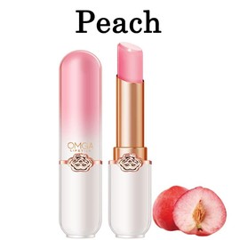 3 Packs Jelly Lipstick Set, Fruit Color Change Lip Balm Set, Peach Aloe Vera Strawberry Color Change Lip Balm, Long Lasting Moisturizer Lip Makeup Set (3PCS)