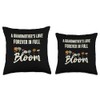 A Grandmother's Love Forever In Full Bloom Funny Cute Throw