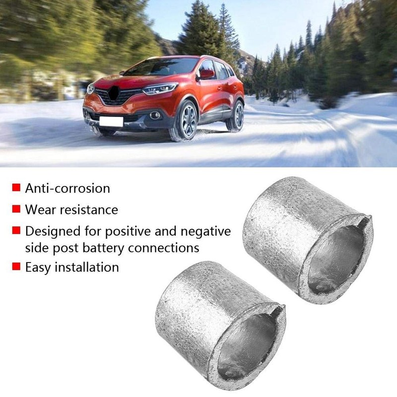 Car Battery Adaptor Sleeves,1 Pair Car Battery Terminal Converter Post