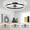 VOLISUN VOLISUN Low Profile Ceiling Fans with Light and Remote,19.7in