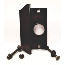 Universal Storefront Latch Guard | Commercial Door Security | Door Security for Businesses | TUFF STRIKE | Oil Rubbed Bronze