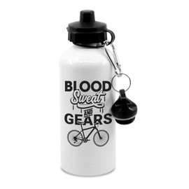 New Spirit Original Blood sweat and gears bike cycling water bottle with clip, drinks bottle, drinks cup, sports