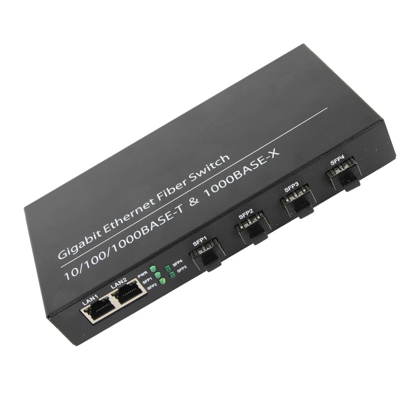 SFP Ethernet Fiber Switch Up To 120km 4 Optical Port