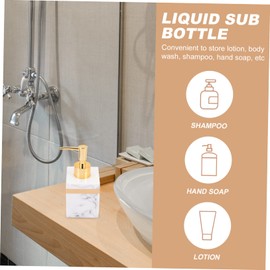 Ciieeo Press Pump Lotion Dispenser Bottle Reusable Container for Soap Shampoo and Conditioner for Travel and Daily Use Leak-Resistant Design