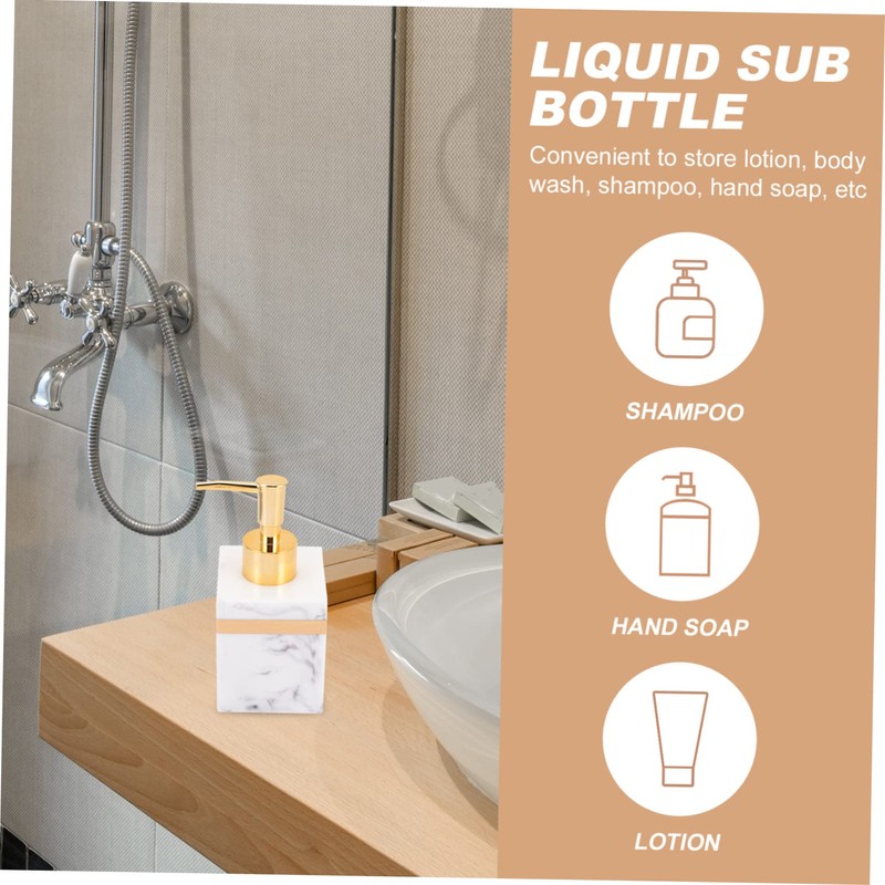 Ciieeo Press Pump Lotion Dispenser Bottle Reusable Container for Soap
