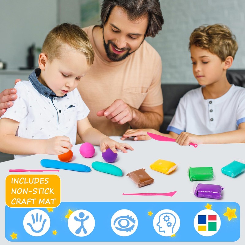Air Dry Clay Kit, 36 Colors Modeling Clay