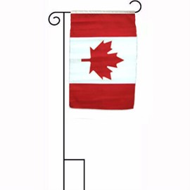12"x18" Canada Sleeved Polyester Flag With Garden Stand