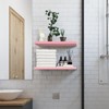 SAUMONIERES 24 Inch Floating Wall Shelves for Bedroom Bathroom Wall