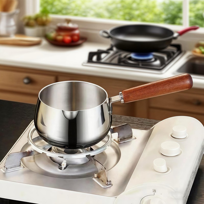 IMEEA Milk Butter Warmer Pot 16.9oz SUS304 Stainless Steel Sauce