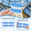 L LIKED 250 Raffle Tickets Rolls, Blue (4 Color Selection),Double