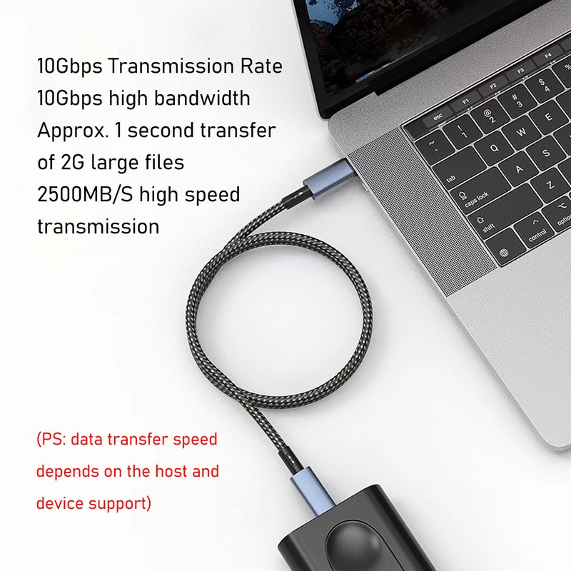 USB C to C Cable Full Function 10Gbps Data Transfer