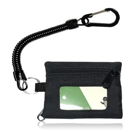 ESJNNK Pass Case, Wallet with Coin Purse, Includes Key Ring, Card Case, Commuter Holder, Coin Case, Stretchable, Cord, Window, Coin, Outdoor Activities, Mini Wallet, For Kids, Men's, Women's, Card