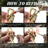 x-lighter 2 Pack of Permanent Match Lighter, Waterproof Metal Keychain