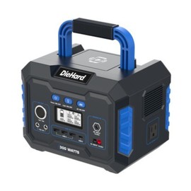 DieHard Portable Power Station 300-Watt (600-Watt Peak) 288.6Wh - Solar Generator (Solar Panel Optional), for Home Backup, Weather Emergencies, Outdoor Recreation, Jobsite and more