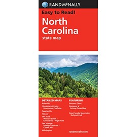 Easy To Read: North Carolina (Rand McNally State Maps)