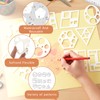 JJUNW 12 Pcs Geometric Stencils, Art Painting Template, Drawing Shape