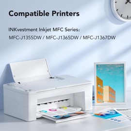 LC504 LC504XL Ink Cartridges Combo Pack Replacement for Brother LC 504 504XL High Yield Ink Cartridges Replacement for Brohter INKvestment MFC-J1355DW MFC-J1365DW MFC-J1367DW Printer, 4 Pack(B/C/M/Y)