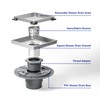 Bernkot Square Shower Drain 6" with 2" PVC Flange Base,