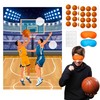 Pin The Basketball on The Hoop Game, 7 Pcs Basketball