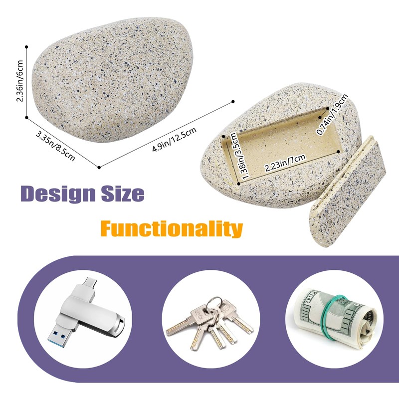 Hide a Key Outside Waterproof - Large Capacity Design -