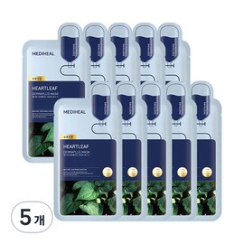 Mediheal Derma Plus Houttuynia Cordata Mask, 1 pack, 50 pieces / 메디힐 더마플러스 어성초 마스크, 1개입, 50개