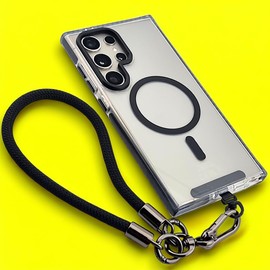 RATASK Wrist Strap Lanyard, Rope Lanyard Wrist Strap for Mobile Phones, Cameras, Keyring, Keychain,Mobile Accessory Pendant (7mm Thickness) (Black)