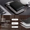GNDR Wallet For Men RFID Blocking Black Leather Wallets Bifold