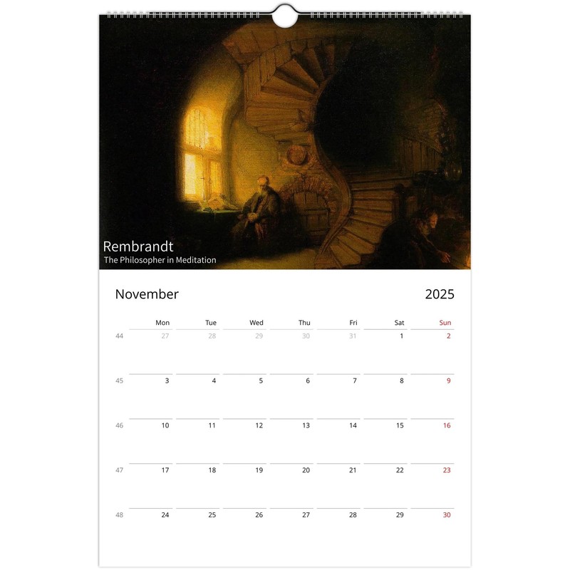 2025 Art Calendar - A Journey Through Masterpieces