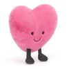 Jellycat Large Amuseable Pink Heart Collectable Stuffed Plush Decoration