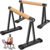 Dolibest Push-Up Bar, 12'' High Parallettes Bars with 8 Rubber
