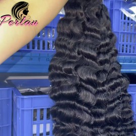 100% Natural Best Quality Indian Bulk Raw Hair From Indianstyle: Straight, color: Black, Stretched Length: 10 inches