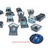 MOLGRIA SKYLOONG GK68 Blue Backlit Gaming Keyboard with Side Transparent