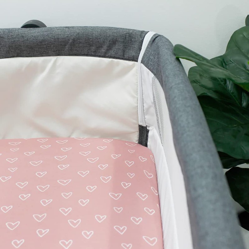 2PK Bubba Blue 55x84cm Nordic Jersey Co-Sleeper Fitted Sheet 0-12m