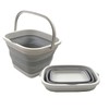 SAMMART Set of 2-11L (2.9 Gallon) Collapsible Rectangular Handy Basket/Bucket