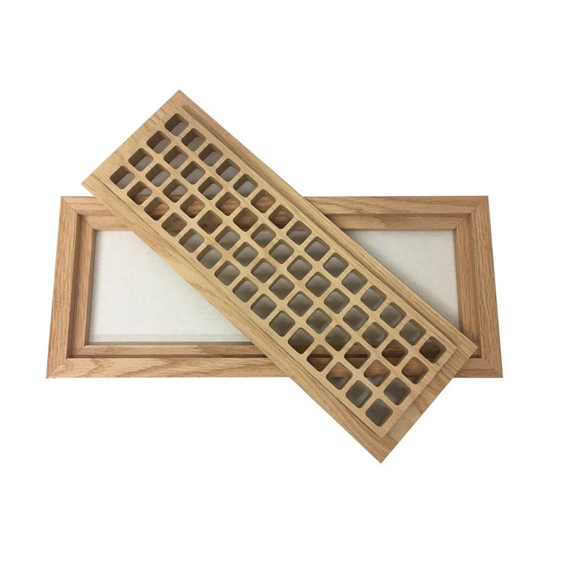 4 Inch x 14 Inch Red Oak Hardwood Vent Floor