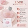 XIANNVXI Engraved Rose Quartz Worry Stone,Pocket Hug Healing Crystal
