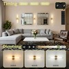 Battery Operated Crystal Wall Sconces Set of 2, Battery Sconce