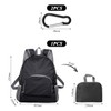 VEHYEGOI 1 Foldable Backpack And 2 Carabiners, Waterproof Portable Backpack,