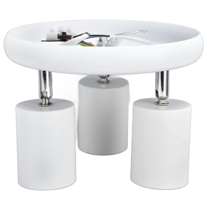 GU10 Ceiling Spotlight Holder 3 Head Rotating Lamp Base Fixture