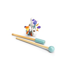 Mousehouse Gifts Push Along Wooden Toy Unicorn for Baby or Toddler