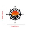 Mountain Compass Decals – Waterproof Vinyl Sticker 2-Pack for Car