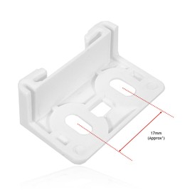 SPARES2GO Door Plastic Mounting Bracket Fixing Slide Kit Compatible with De Dietrich Integrated Fridge Freezer/Refrigerator