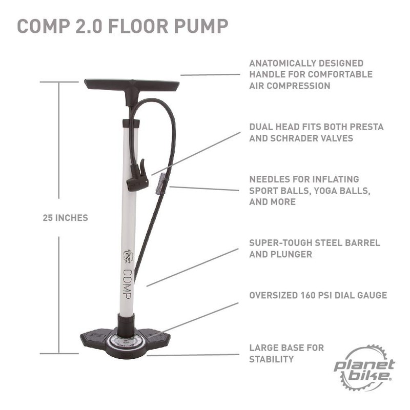 Planet Bike Comp Bike Floor Pump