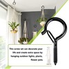 OSELEE Q-Hanger Screw Hooks Outdoor, Wall Mount Ceiling Hook, Safety